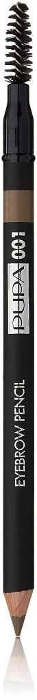 PUPA Milano Long Lasting Waterproof Eyebrow Pencil, Blonde 1.1 g