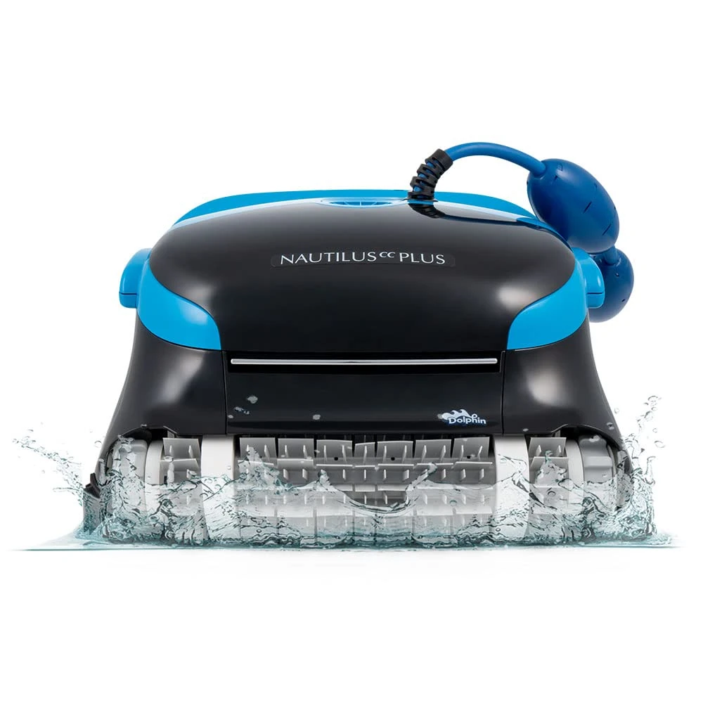 Dolphin Automatic Robotic Pool Vacuum Cleaner, Wall Climbing Scrubber Brush, Smart Navigation, Ideal for In-Ground Pools up to 50 FT in Length - Nautilus CC Plus