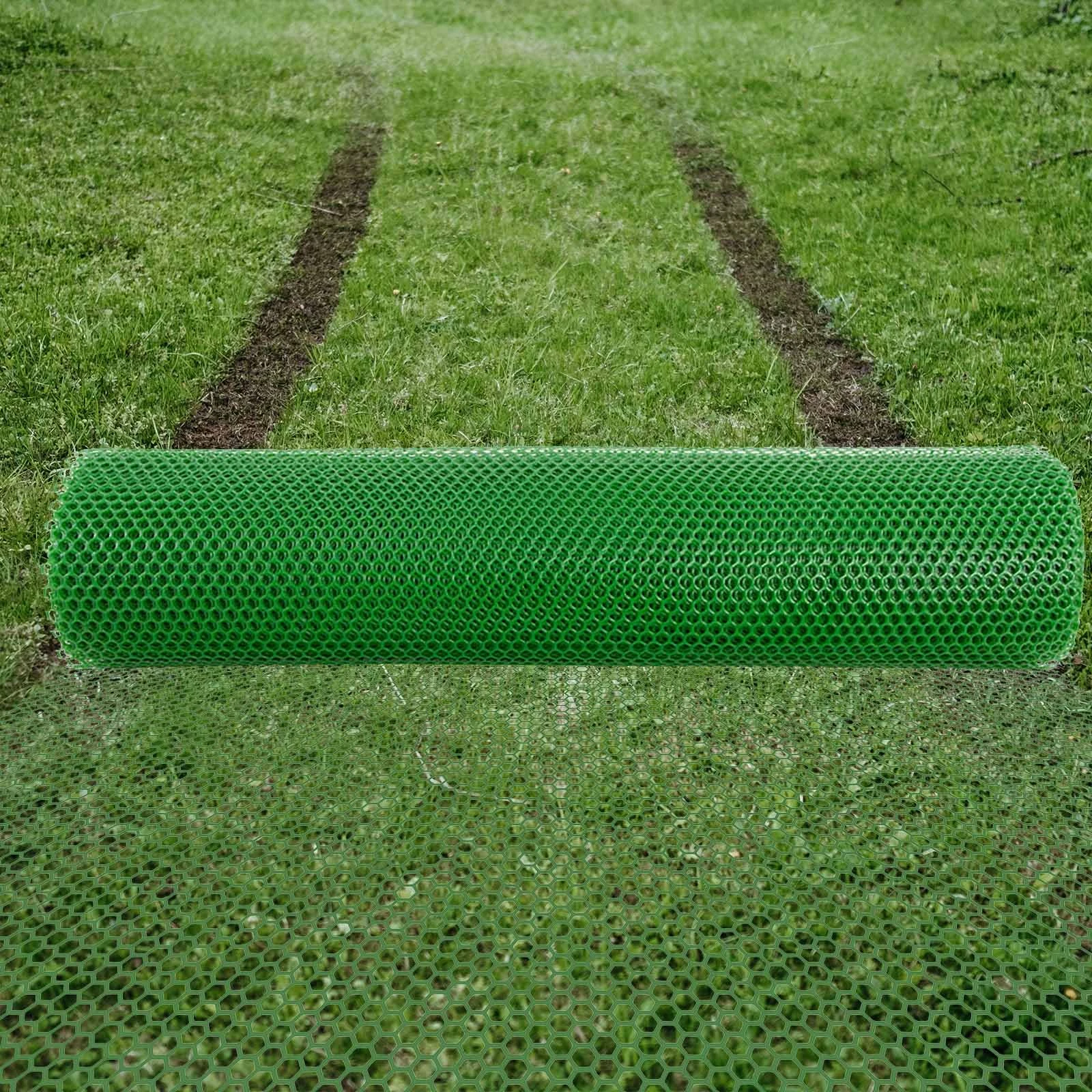 Easimat Grass Protection Mesh for Lawn or Car Park Reinforcement Green Plastic (10m)