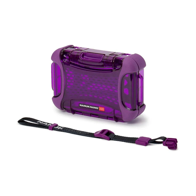 NANUK 320-0013 Nano Series Waterproof Medium Hard Case for Phones, Cameras and Electronics (Purple) - Image 1
