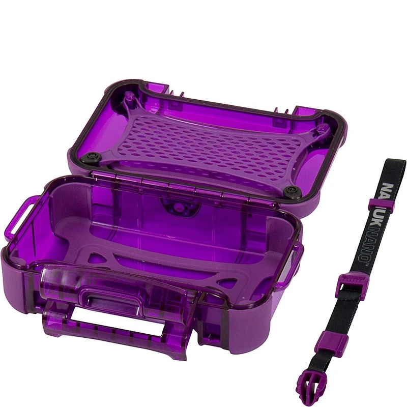 NANUK 330-0013 Nano Series Waterproof Large Hard Case for Phones, Cameras and Electronics (Purple) - Image 1