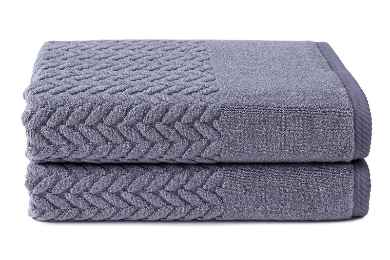 Texere Organic Cotton Jacquard Bath Towels (Tulip, 6) Idea