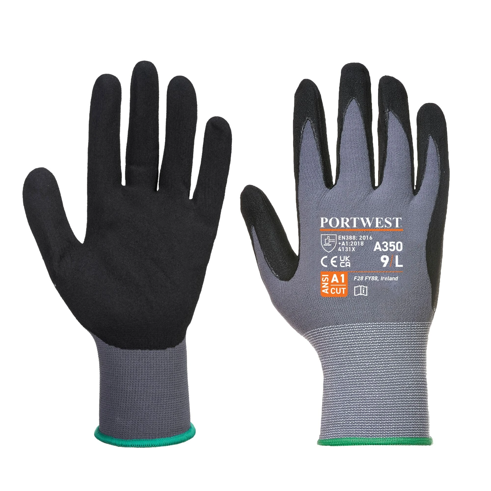 Portwest A350 Flexible DermiFlex Glove Black, Small