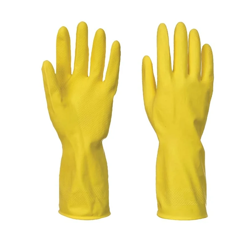 Portwest Household Latex Glove (240 Pairs), Size: XL, Colour: Yellow, A800YERXL