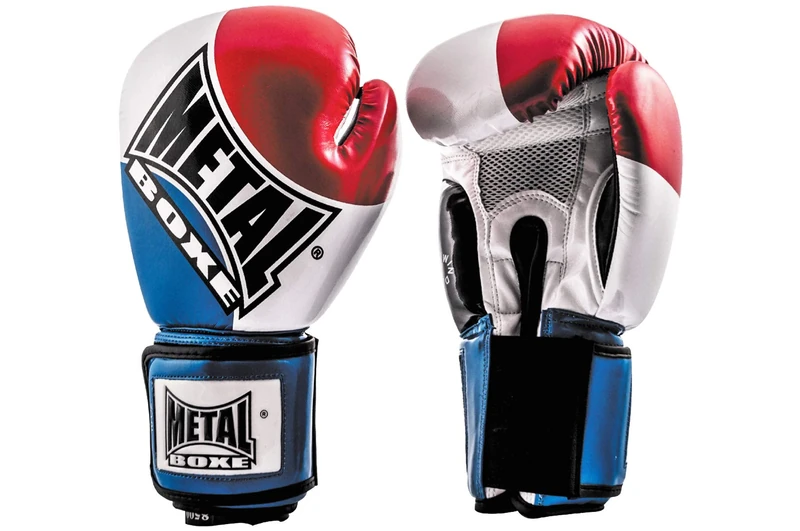 Metal Boxe Super Training and Competition Boxing Glove multi-coloured multicolored Size:10 oz