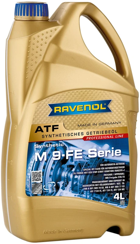 RAVENOL ATF M 9 FE Series/Stop Start Function (NAG2FE +) Automatic Transmission Fluid for 7g Tronic with Eco, 4 Litres