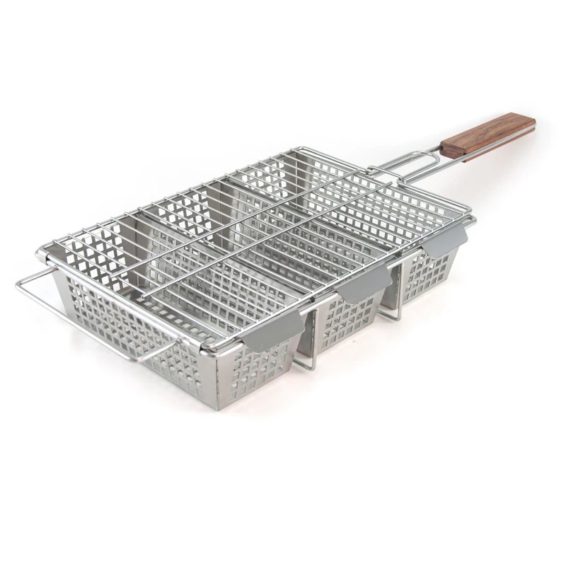 Charcoal Companion Stainless 3-Compartment Basket