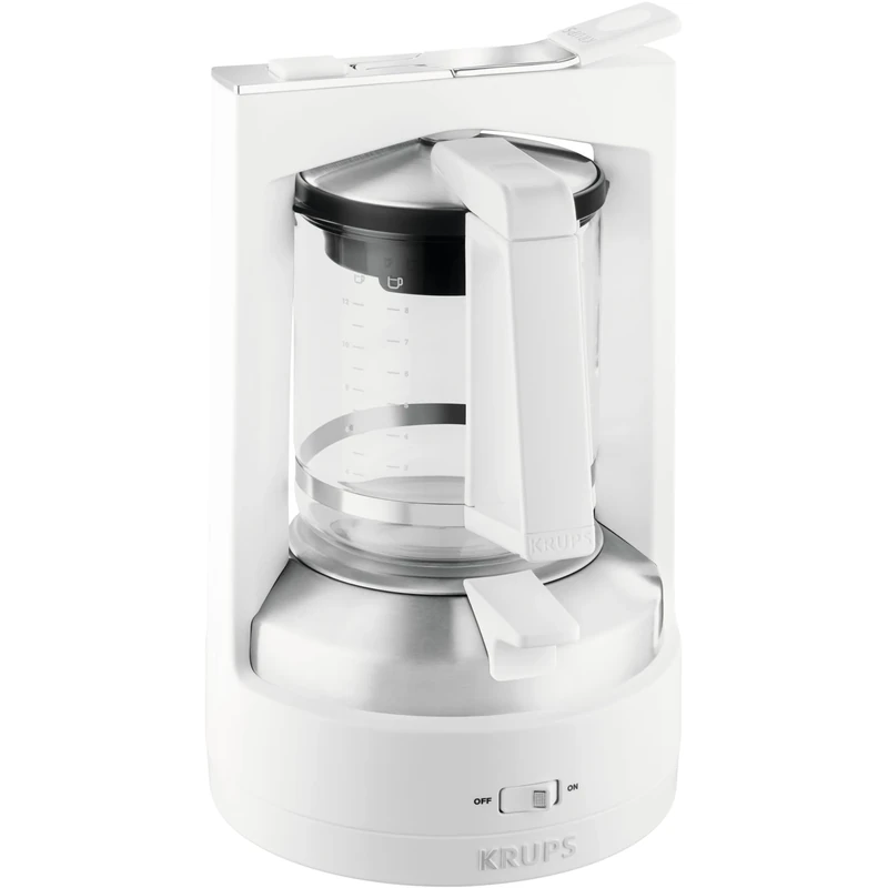 Krups KM4682 coffee maker - coffee makers (freestanding, Drip coffee maker, Mocha, White, Stainless steel, Jug)