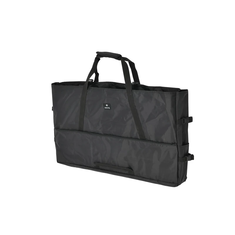 Snow Peak Gear Tote Bag M, Black, Lightweight durable nylon tote bag for IGT, Jikaro, camping & outdoors