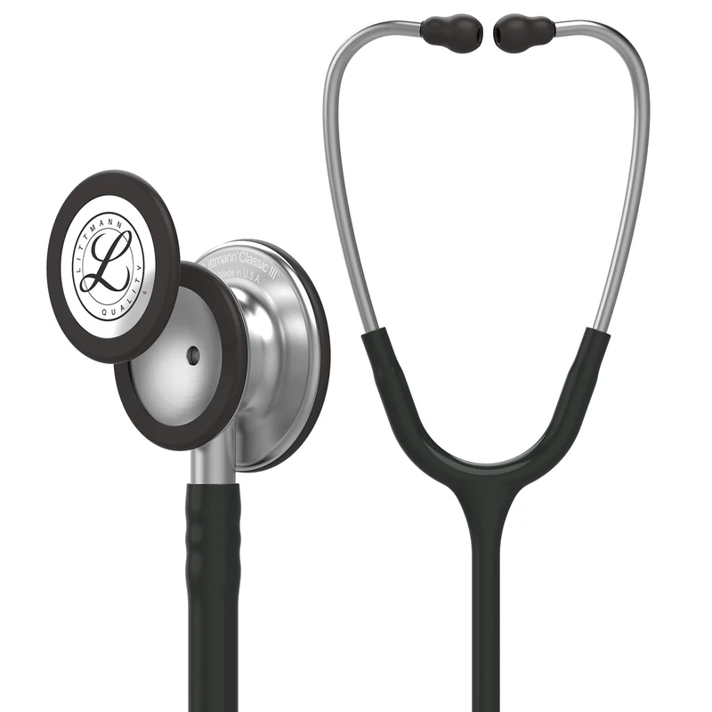 3M Littmann Classic III Monitoring Stethoscope, Black Tube, 27 inch, 5620