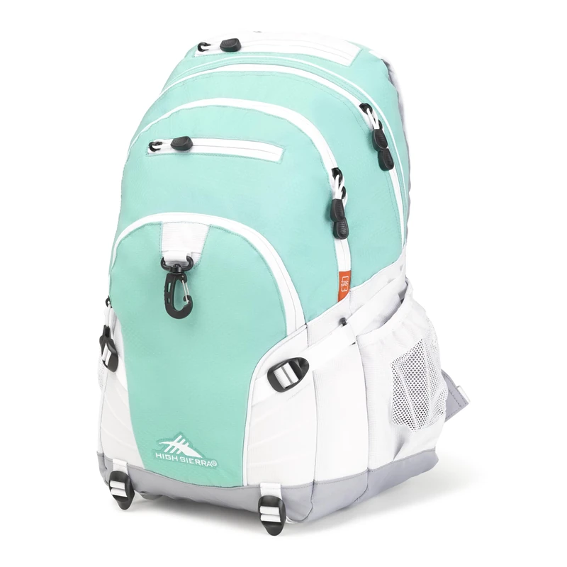 High Sierra Loop Backpack, Aquamarine/White/Ash
