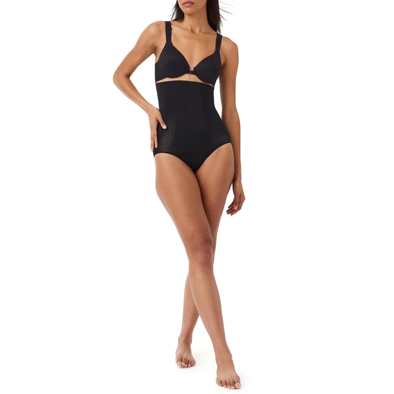 Spanx Women's Ss1815black_l Shapewear Briefs Not Applicable, Black (Black Black), Large