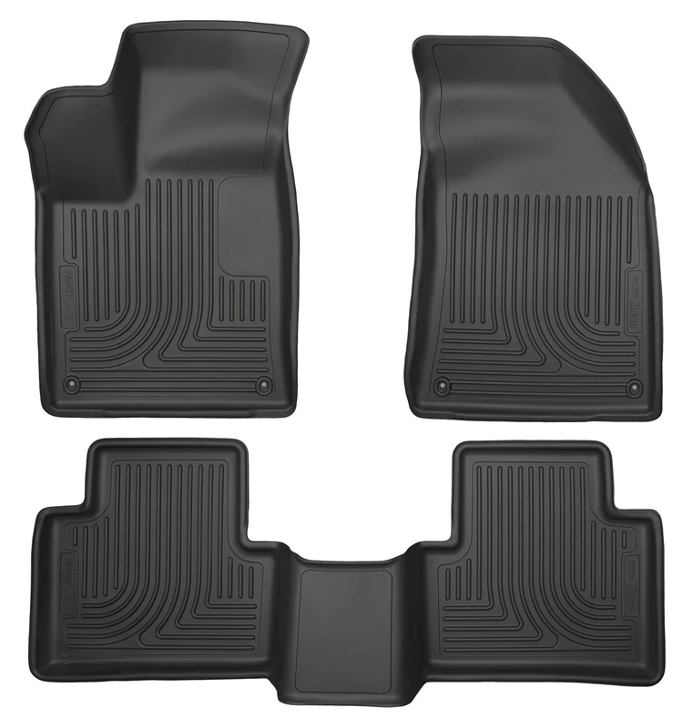 Husky Liners Fits 2015-16 Chrysler 200 Weatherbeater Front & 2nd Seat Floor Mats,Black,99071