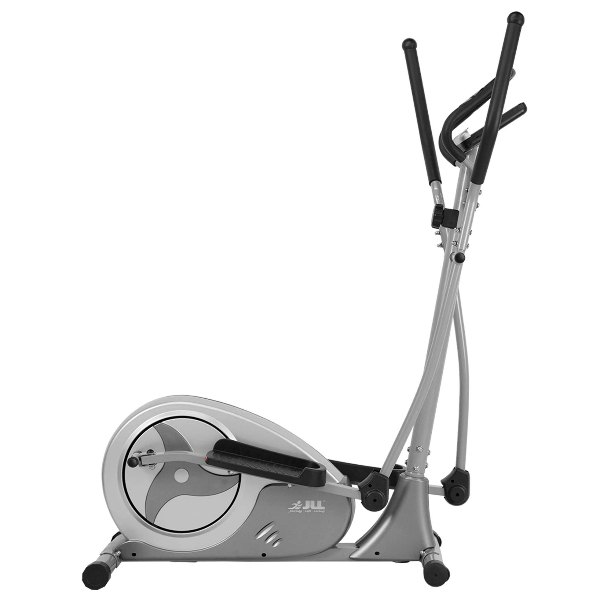 JLL® CT300 Home Luxury Elliptical Cross Trainer, 2025 New Magnetic Resistance Elliptical Fitness Cardio Workout with 8-level Magnetic Adjustable Resistance, Two Way Flywheel. Silver Colour
