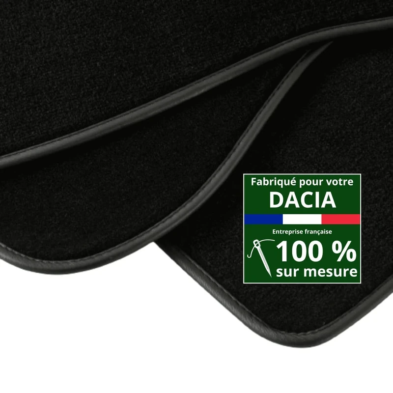 DBS 1765222 Car floor mat - custom made - 3 pieces - anti-slip - high quality carpet 1000g/m² - Velours finish - range Luxe - steering wheel left