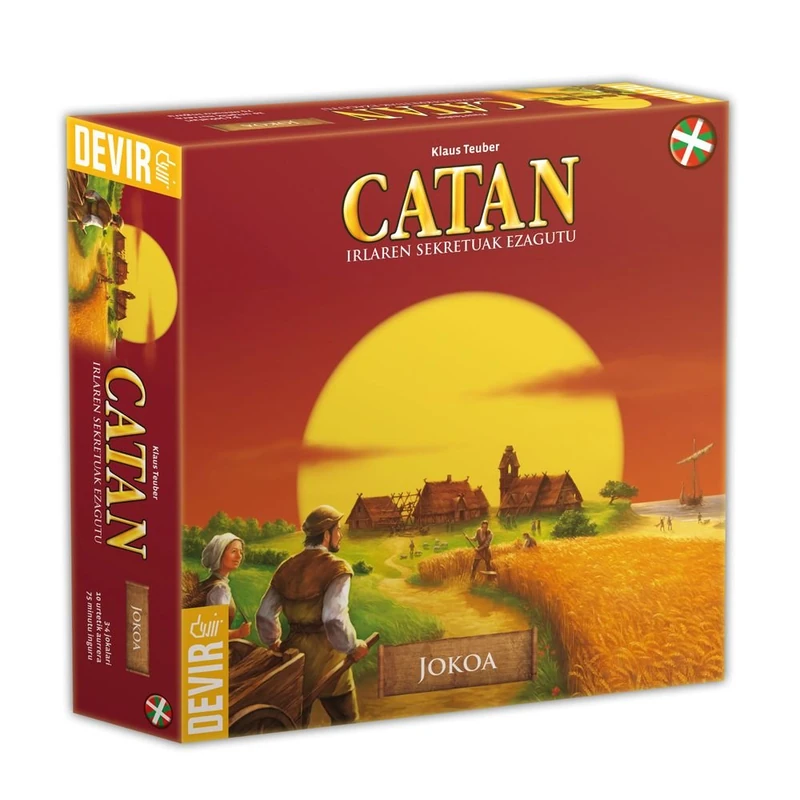 Devir - Catan, Board Game (BGCATEUSK) - Basque Language - Image 1