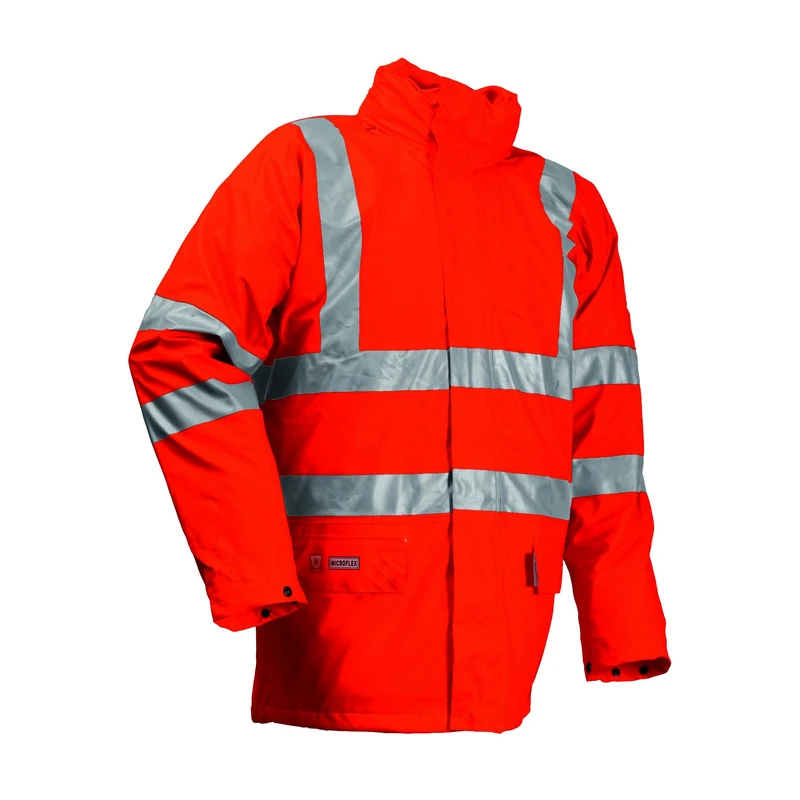 Lyngsoe FR-LR3456-05-XL "Microflex" Winter-Jacket, Hi-Vis Orange, X-Large