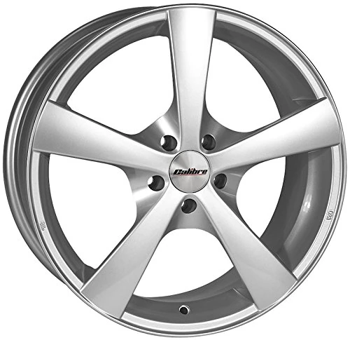 Calibre Y5654100YSA1738_10381 Panik Alloy Wheel for Fiat 500/500 Cabrio 2007 Onwards, 6.5 x 15-inch, Silver