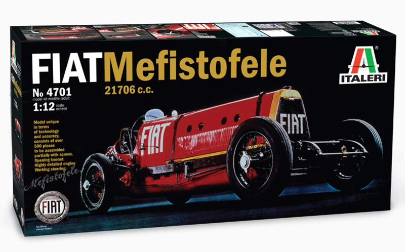 Italeri 510004701 1: 12 Scale Fiat Mefist Ofele 21706 °C.c. 1923 25, Vehicle