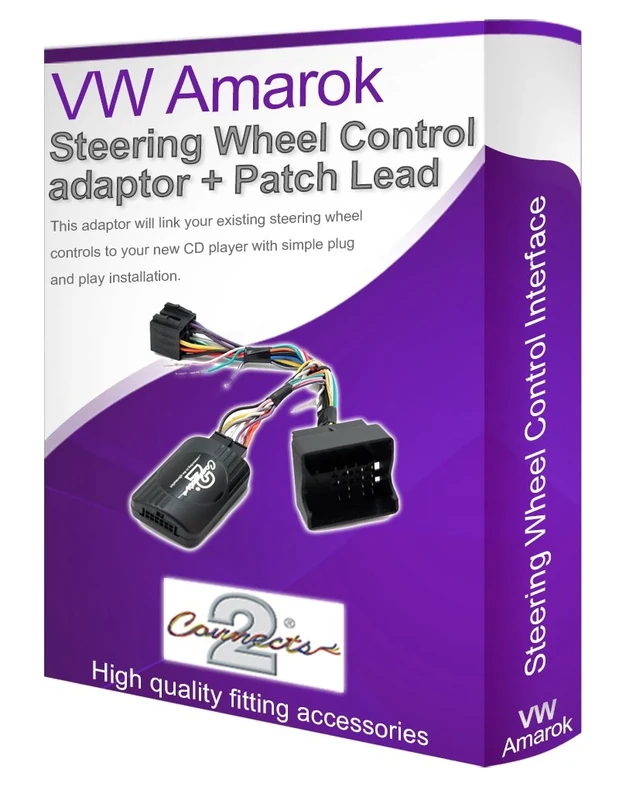 VW Amarok car stereo lead adapter, Connect your Steering Wheel stalk controls