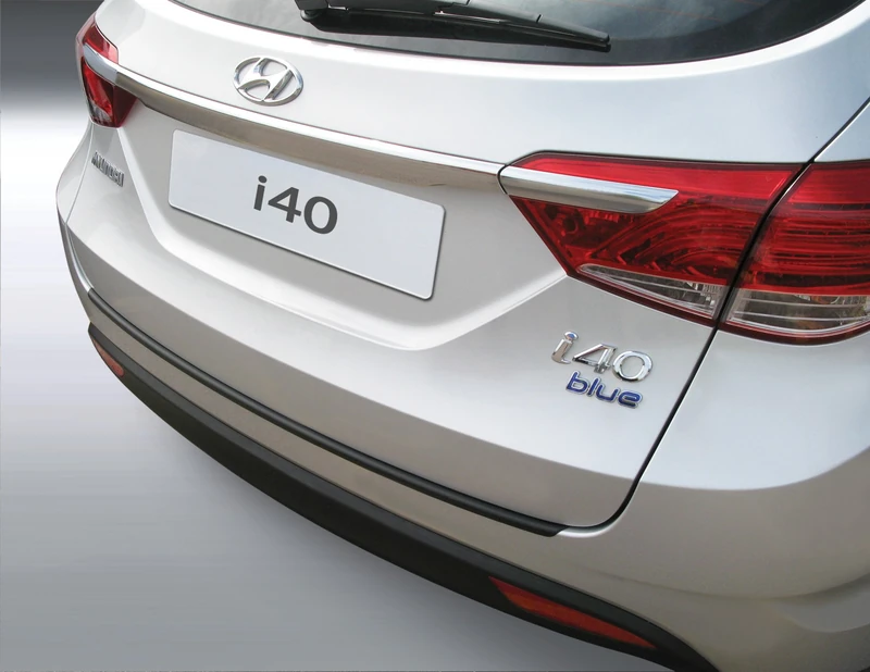 RGM ABS Rear bumper protector compatible with Hyundai i40 CW 2011- Silver