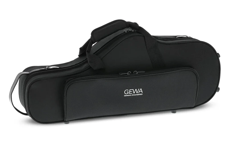 GEWA 708350 "Form-shaped" Compact Series Alto Saxophone Case - Black Velour/Black