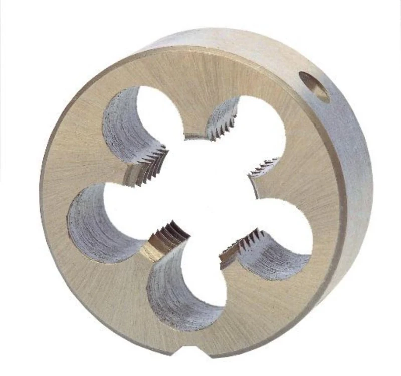 Ruko HSS Round Die, DIN EN 22568, Ground, Bright Finish, 7/8 inches Nominal Thread Size, R247078