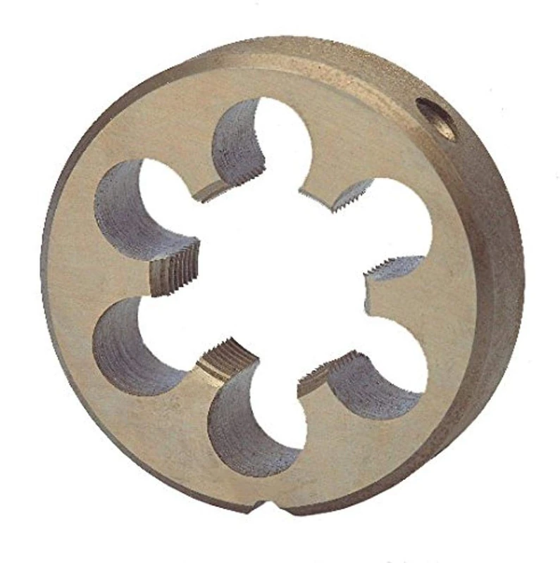 Ruko HSS Round Die, DIN EN 24231, Ground, Bright Finish, G 1-1/8 inches Nominal Thread Size, R240118