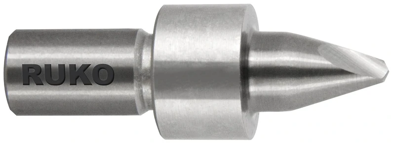 Ruko Tungsten Carbide Flow Drill Bit with Self Centre Tip, Bright Finish, M6 Thread, R274006