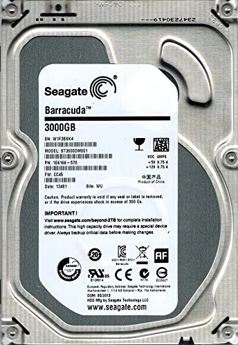 Seagate ST3000DM001 P/N: 1E6166-570 F/W: CC45 3TB WU