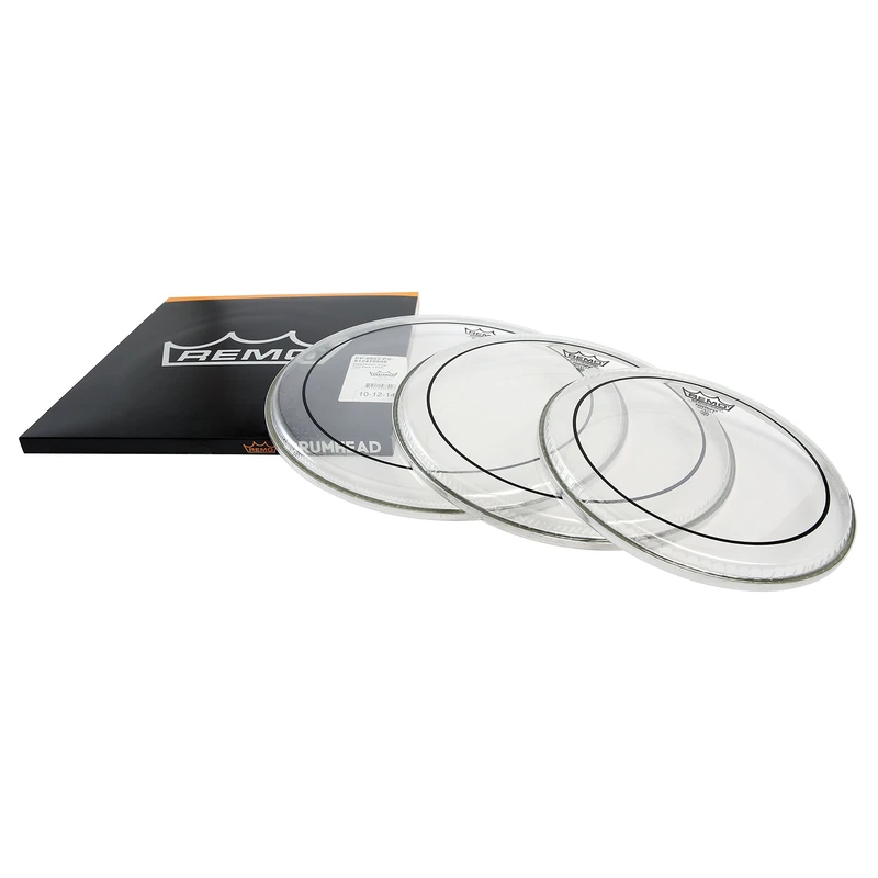 Remo PP-0912-PS Pinstripe Standard Set 12"/13"/16" (Clear) - Drum Head Set