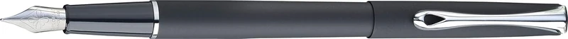 Diplomat - Traveller - Fountain Pen in Stainless Steel - Matte Black - Resistant and Elegant - High End - 5 Years Warranty