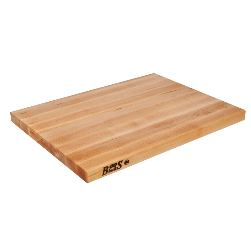 Boos Block Butchers Block - Small Wooden Chopping Board - North American Hard Maple - Safe for Food Preparation - 15.8 x 9.8 x 1 Inches, Light Brown
