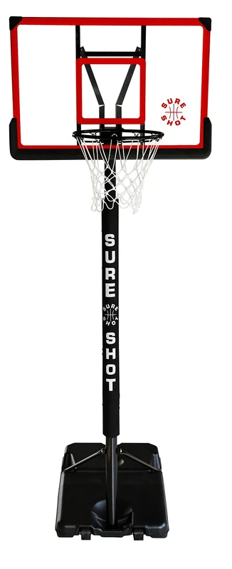 Sure Shot Game Portable Basketball Hoop and Stand , Acrylic Backboard, Adjustable 2.3 m to 3.05 m Official Height - Image 1