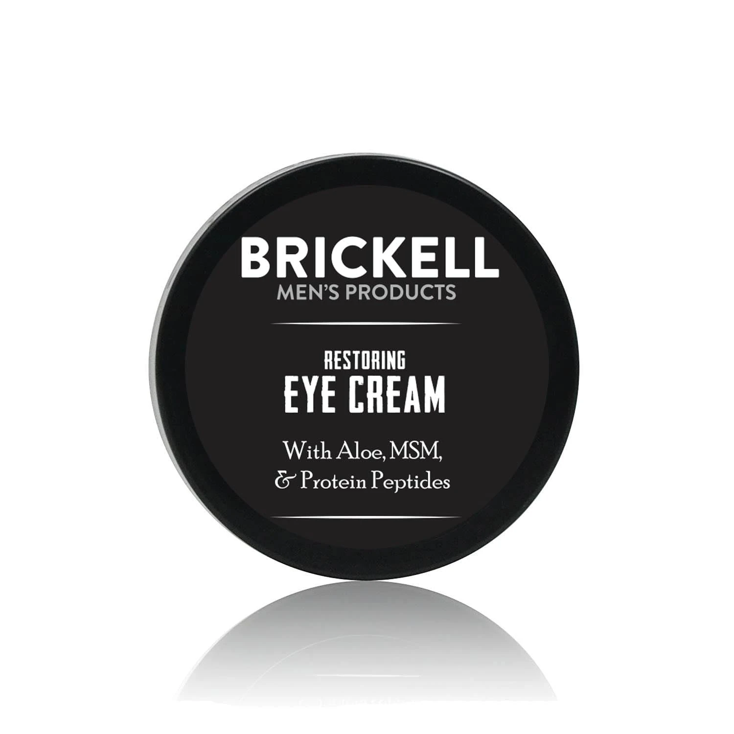 Brickell Men's Restoring Eye Cream for Men, Natural and Organic Anti Aging Eye Balm To Reduce Puffiness, Wrinkles, Dark Circles, Crows Feet and Under Eye Bags, 15 mL, Unscented