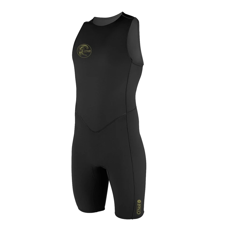 O'Neill Mens O'Riginal 2mm Back Zip Short John Wetsuit - Black - Lightweight, gooey and warm - UltraFlex DS Neoprene - Wetsuit Size - S
