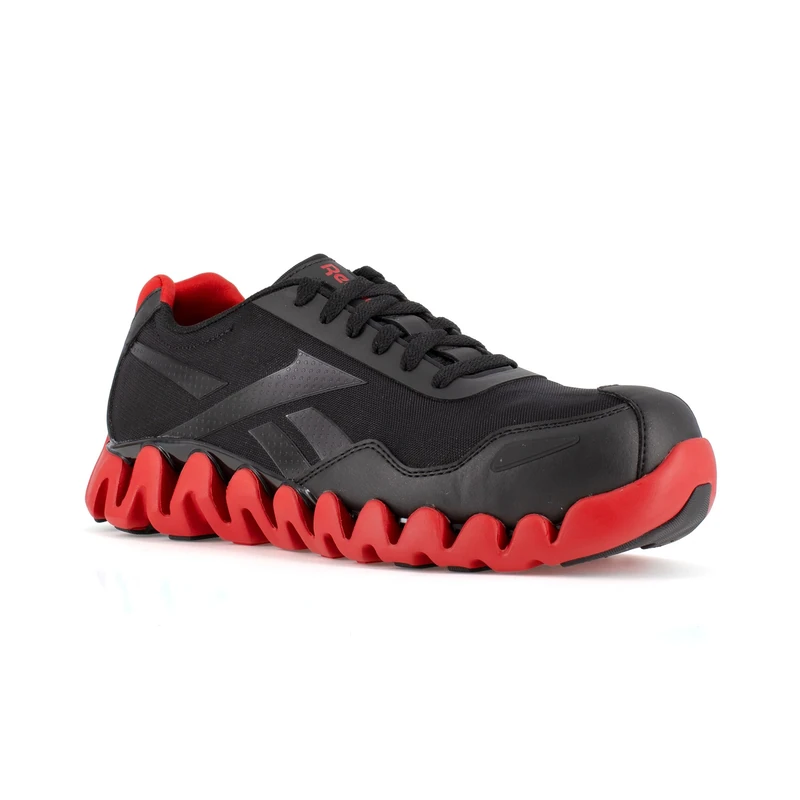 Reebok Men's Rb3016 Industrial & Construction Shoe, Black/Red, 12 UK