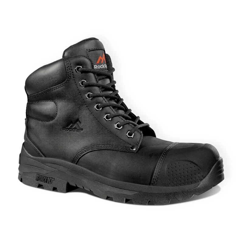 Rock Fall Men's ebonite Safety Boot, Black, 9 UK
