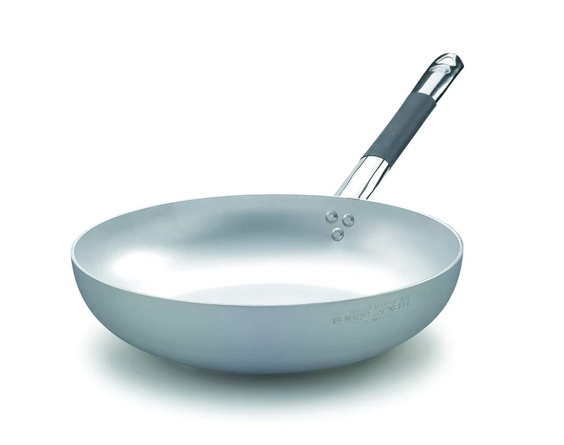 Pentole Agnelli ALMC111BPIC36 Pots Aluminum Induction Line Countersunk Pan High, Induction bottom with 1 Cool Handle, 36 cm