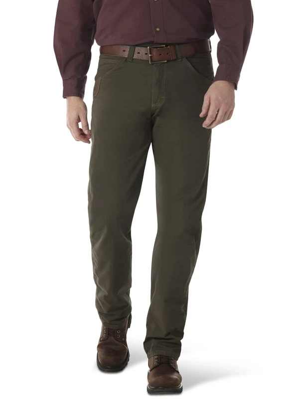 Wrangler Men's Riggs Workwear Ripstop Technical Pant Work Utility, Loden, 36W x 34L