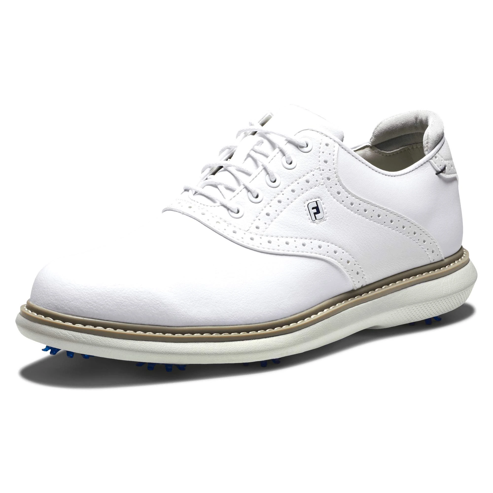 FootJoy Men's FJ Traditions Golf Shoes, White, 6 UK