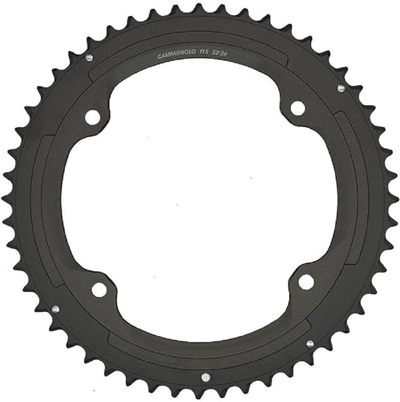 Campagnolo 4-Arm Super Record/Record/Chorus 11 Speed Chainring, Black, 52T