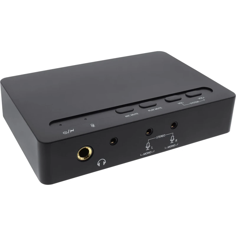 InLine 66670B USB 2.0 Sound Box 7.1 Bit, 48Khz with Toslink Digital In/Out