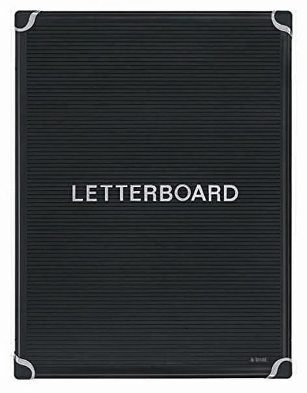 Bi-Office Letterboard Maya, Aluminium Frame, Portrait, Black, 60 x 90 cm