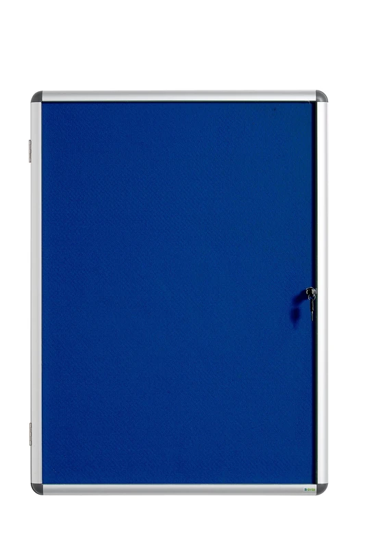 Bi-Office Earth - Display Case, Blue Felt, Aluminium Frame, 94 x 128,8 cm (16xA4)