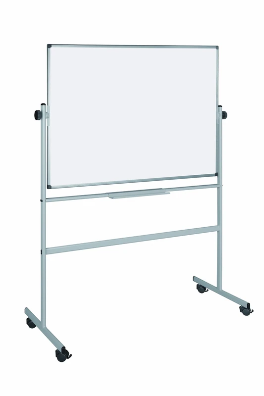 Bi-Office Revolver Plus, Double-Sided Dry Erase Melamine Board, Plain/Plain, 150 x 120 cm