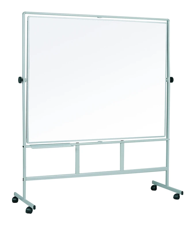 Bi-Office Revolver Plus, Double-Sided Dry Erase Magnetic Board, Plain/Plain, 180 x 120 cm