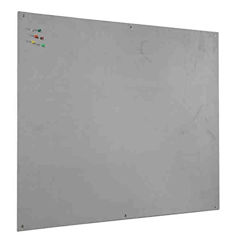 Bi-Office Notice Board Fire Retardant, Grey Felt, Unframed, 90 x 60 cm