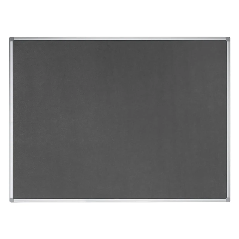 Bi-Office Earth - Notice Board, Grey Felt, Aluminium Frame, 240 x 120 cm