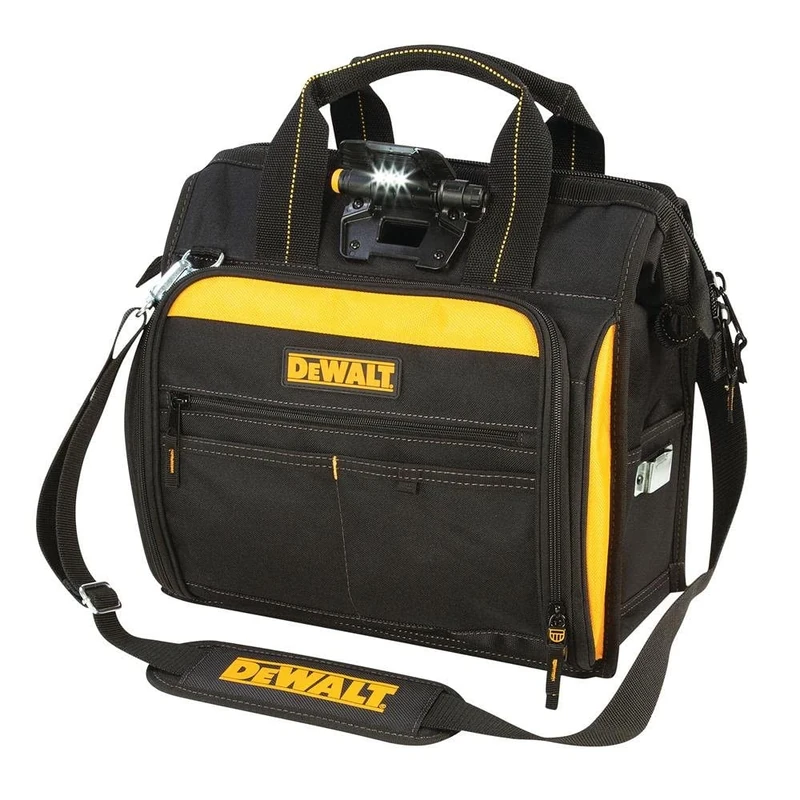 DEWALT DGL573 Lighted Technician's Tool Bag, 41 Pocket, Black